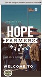 Mobile Screenshot of hopefarmersmarket.org